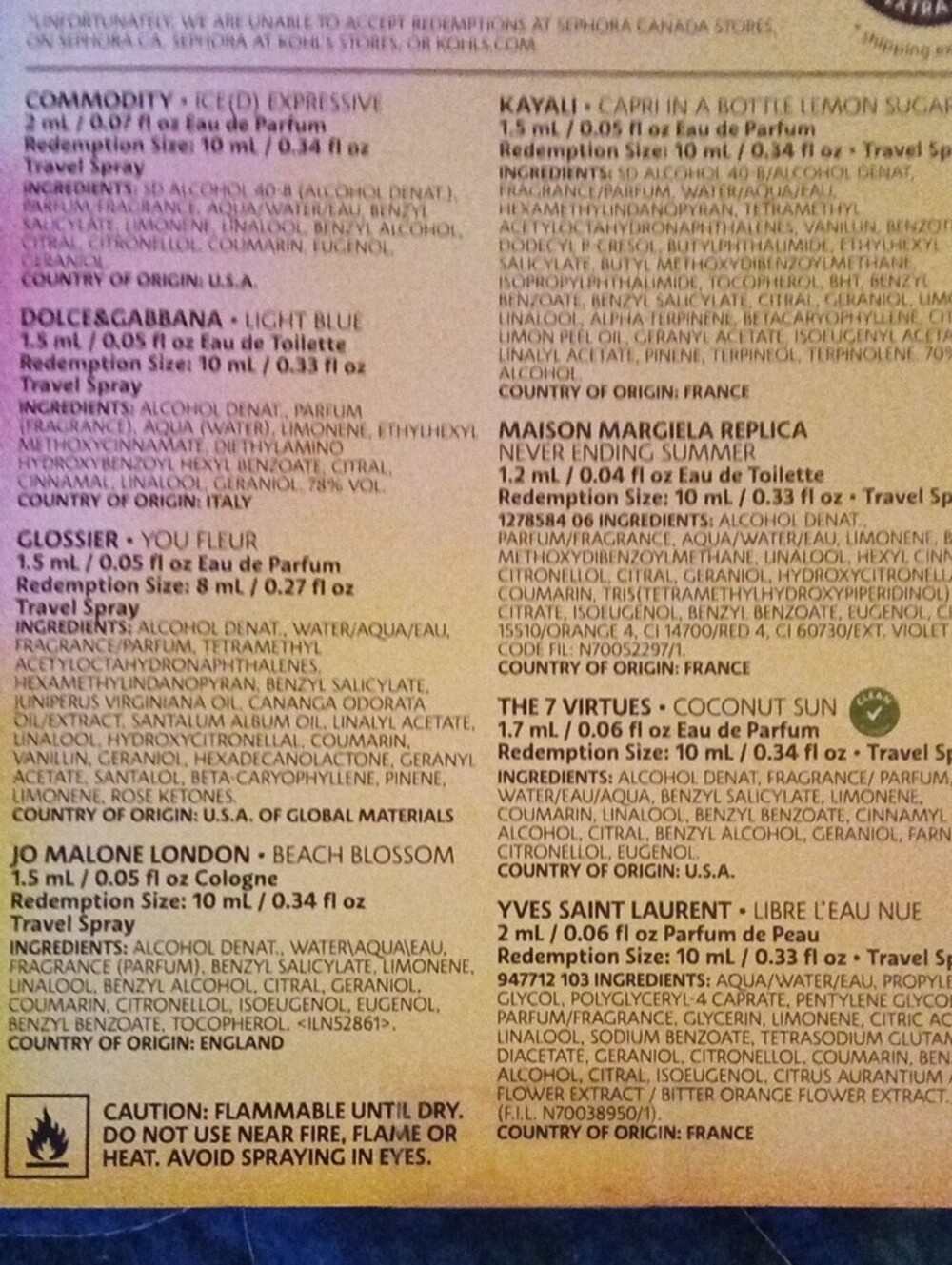 Sephora Favorites Perfume Sampler - Pink & Yellow Packaging - Picture 2 of 4